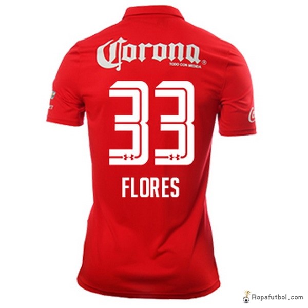 Camiseta Deportivo Toluca Replica Primera Ropa Flores 2016/17 Rojo